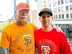 Joseph Sutton with his son Ray
